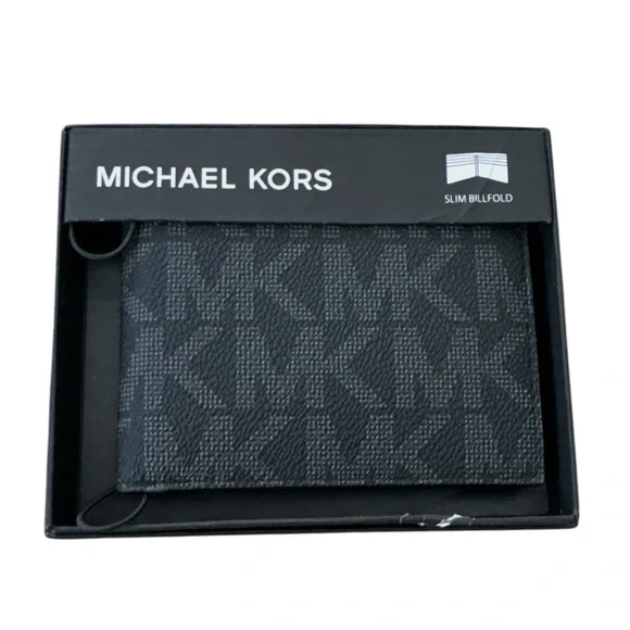Michael Kors Jet Set Leather Bifold Wallet Black - Picture 2 of 8